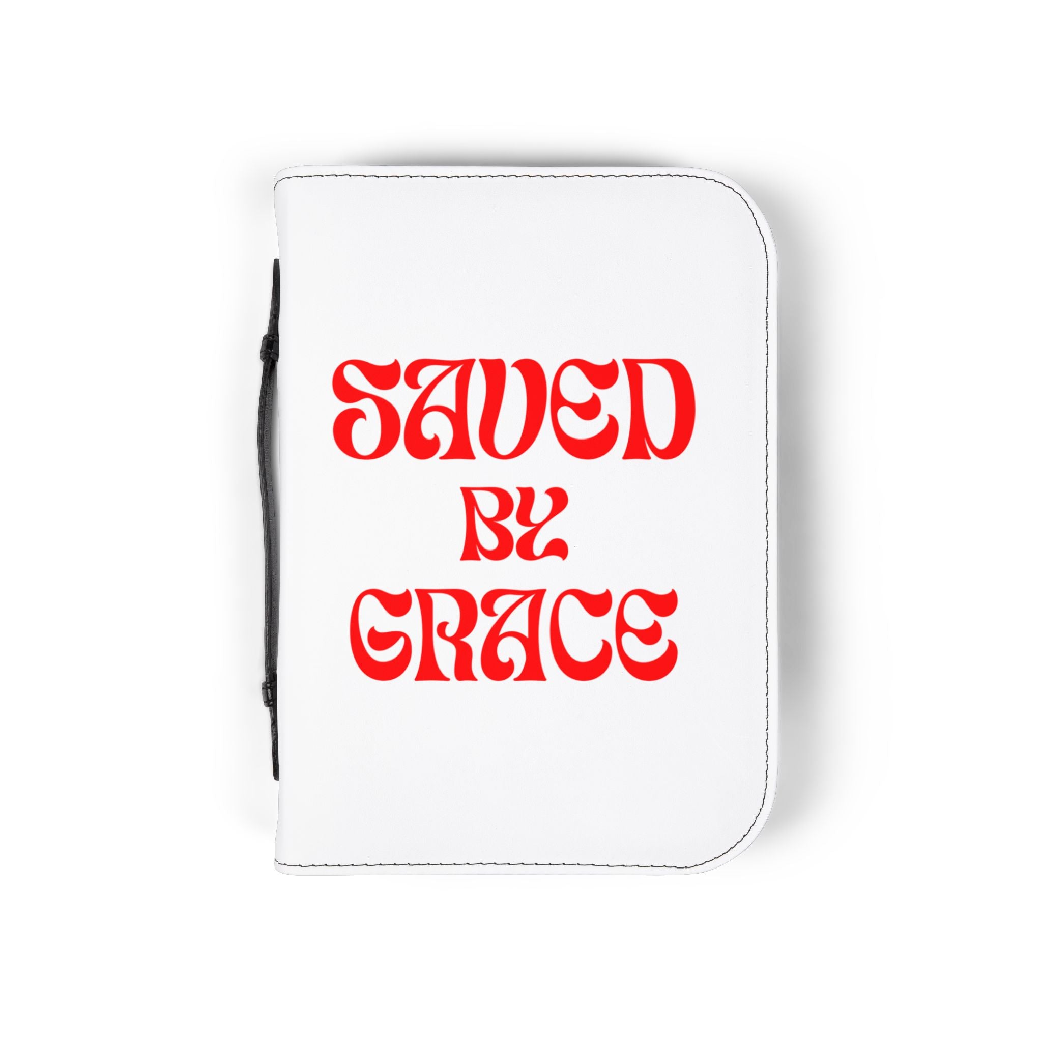 Saved by Grace Bible Cover — Ephesians 2:8 Zippered Bible Case