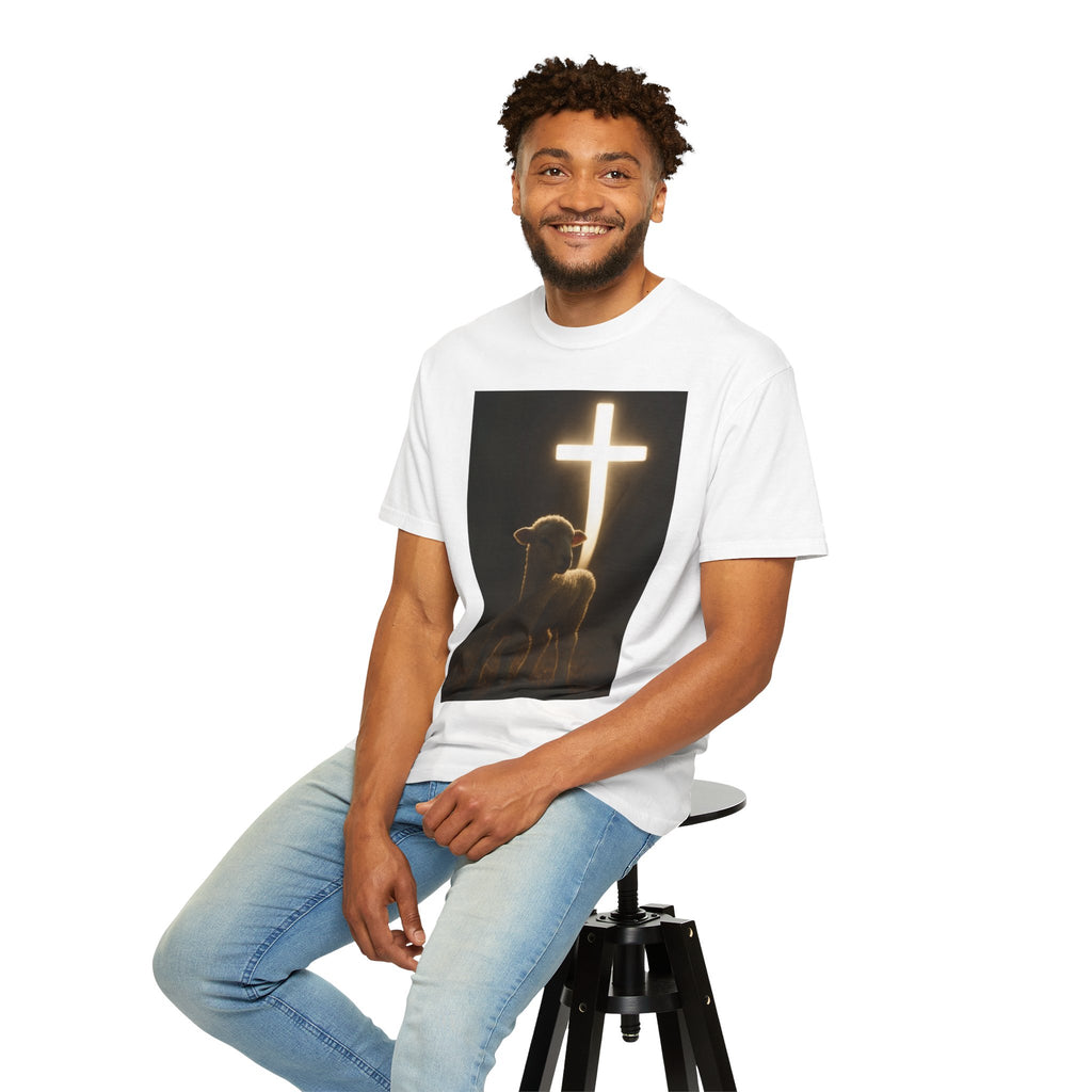 Christian Lamb & Glowing Cross T-Shirt