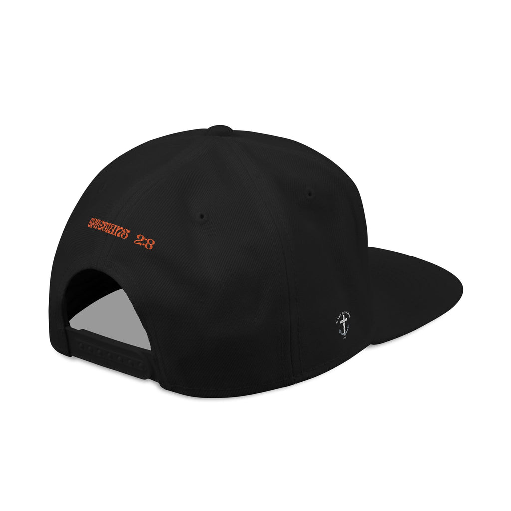 Saved By Grace Embroidered Snapback Hat