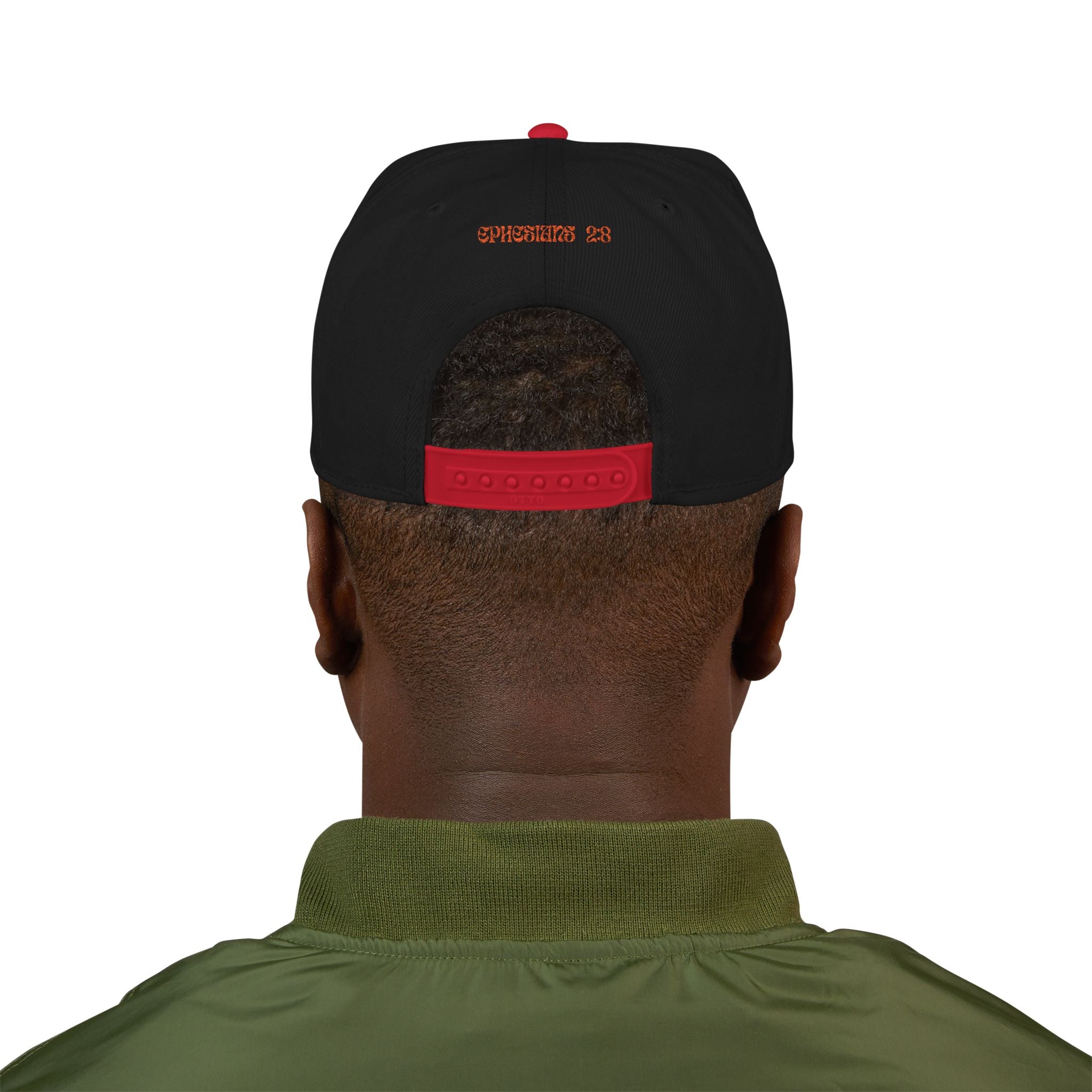 Saved By Grace Embroidered Snapback Hat