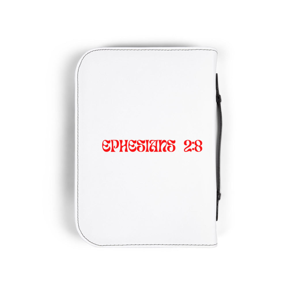 Saved by Grace Bible Cover — Ephesians 2:8 Zippered Bible Case