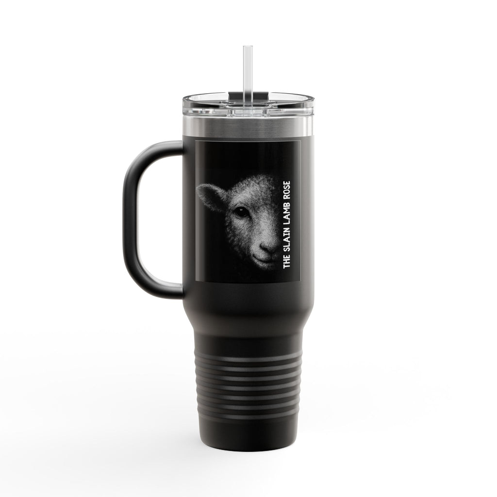 By Grace Alone/The Slain Lamb Rose Metal Tumbler
