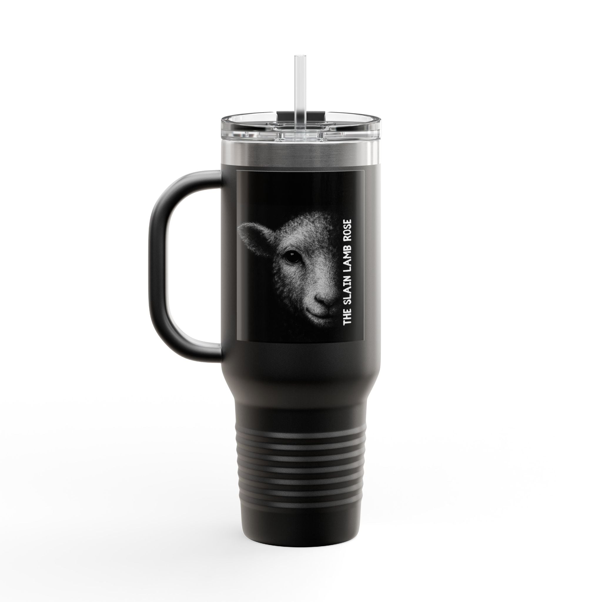 By Grace Alone/The Slain Lamb Rose Metal Tumbler