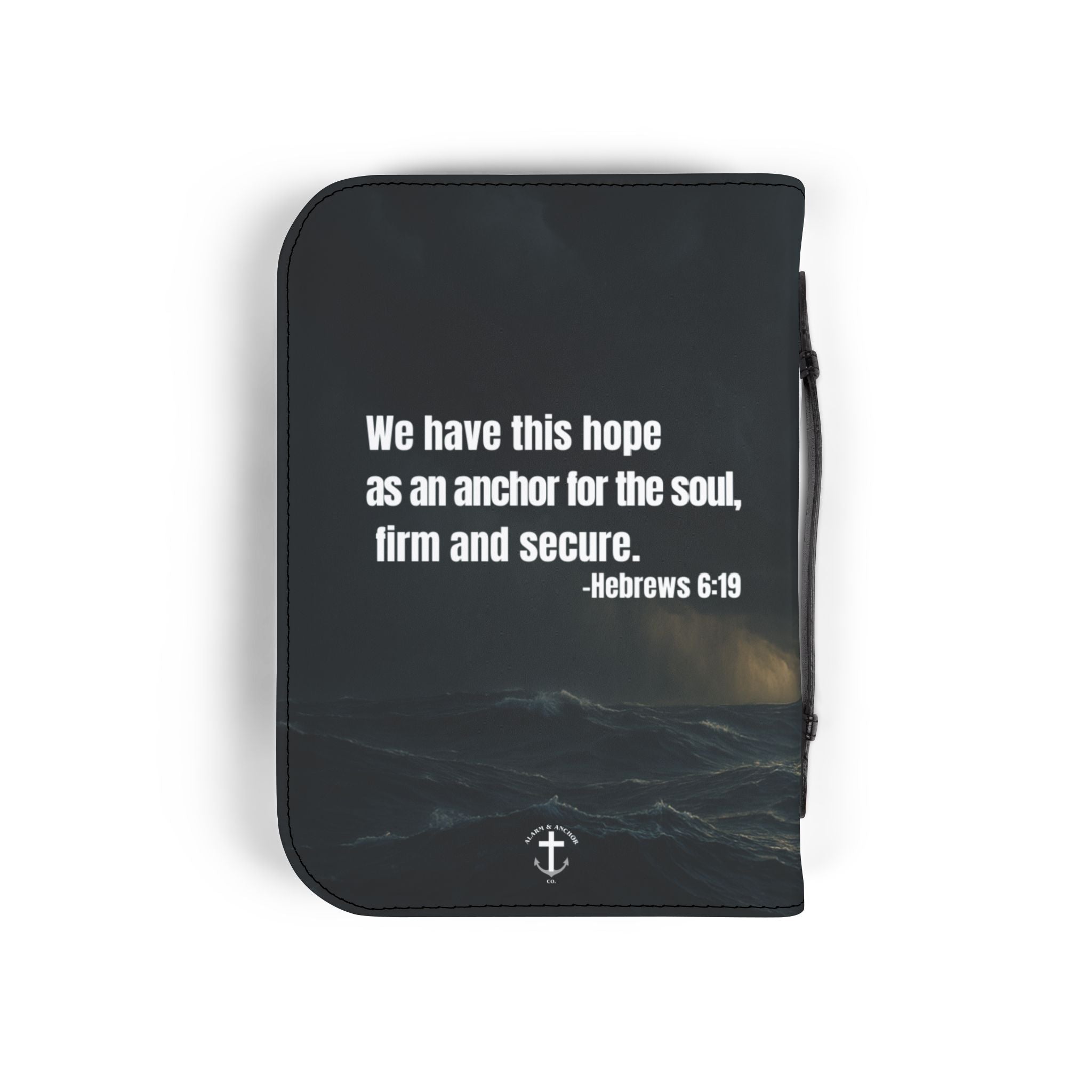 Bible Cover — 'Hope as an Anchor' Sailboat Zippered Bible Cover
