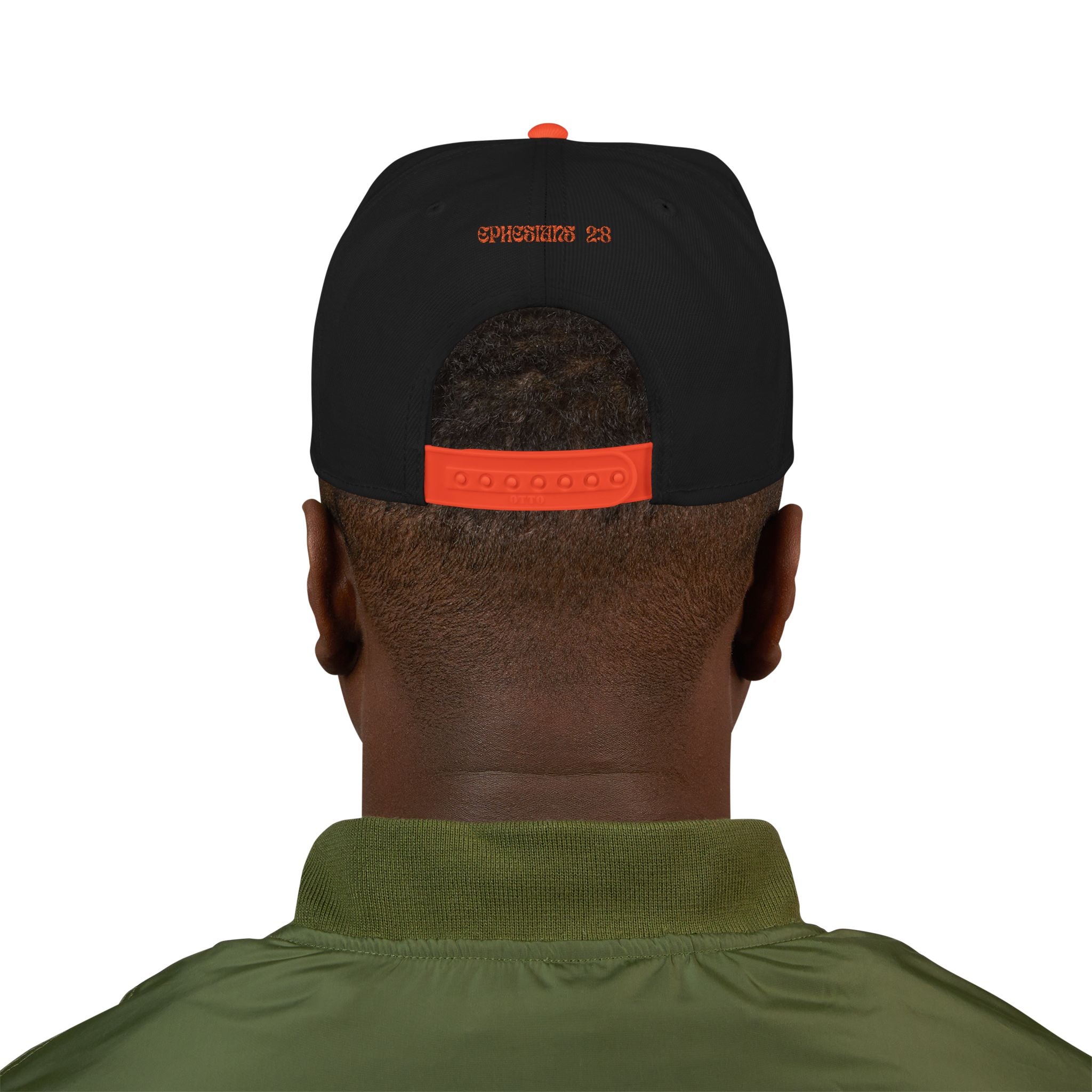 Saved By Grace Embroidered Snapback Hat