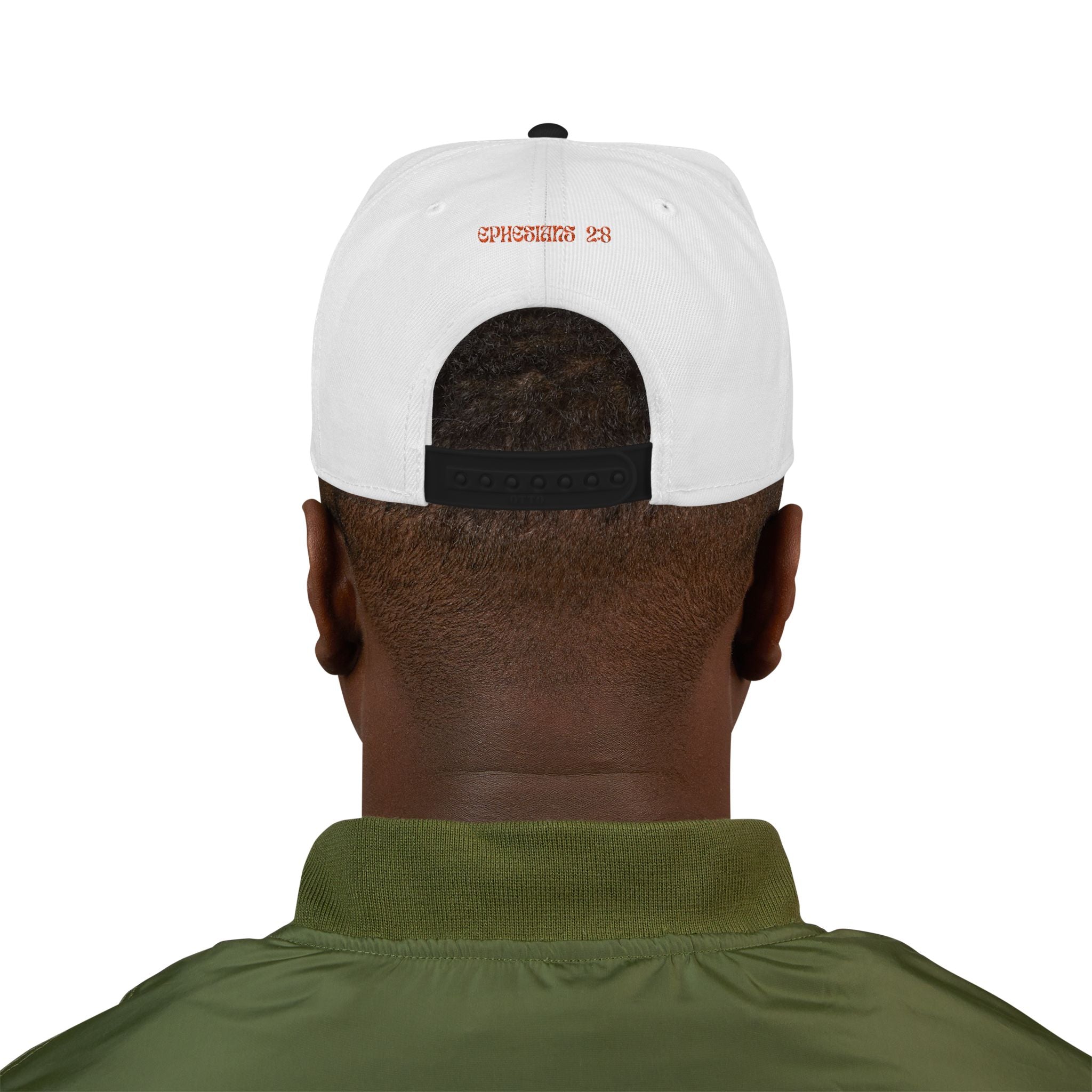 Saved By Grace Embroidered Snapback Hat