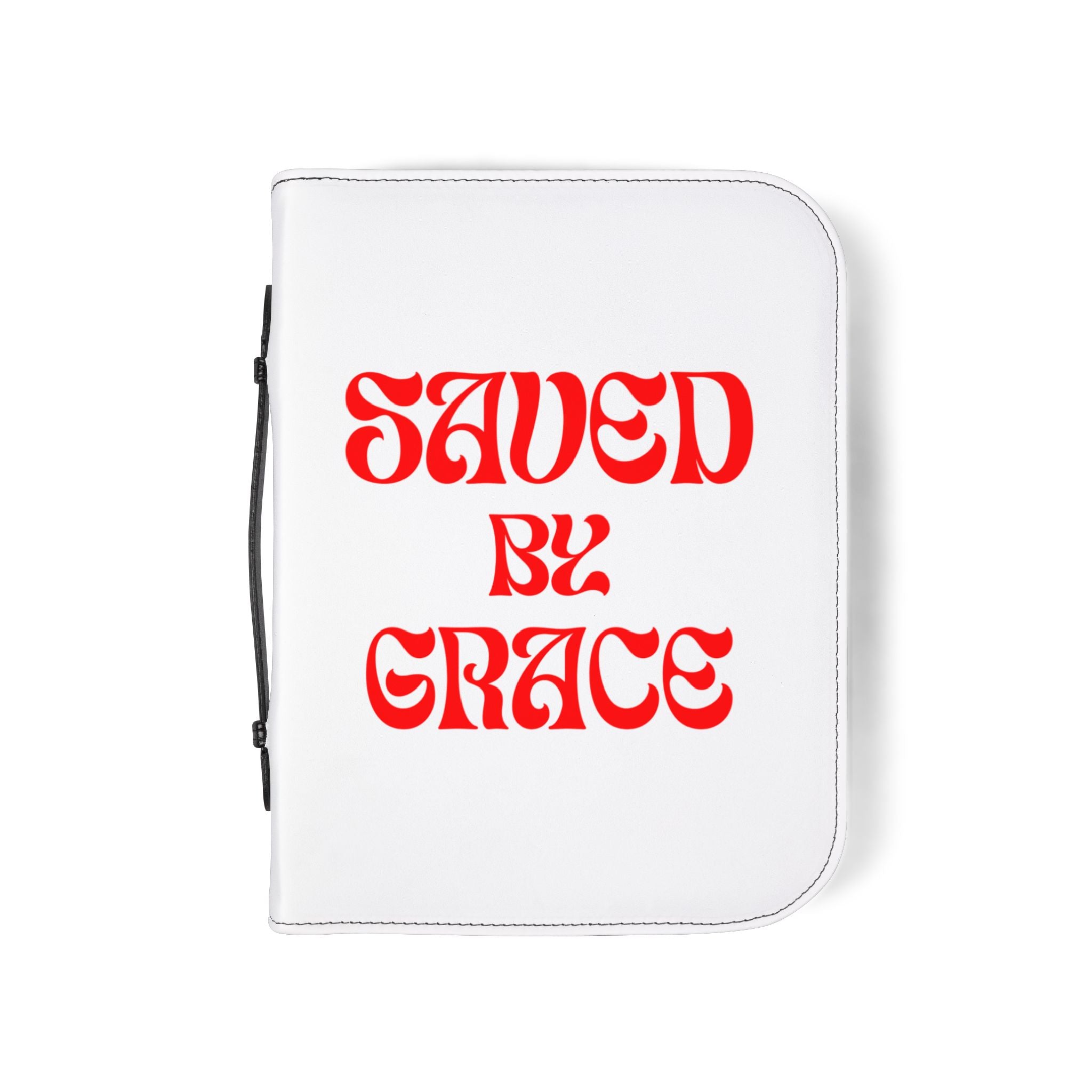 Saved by Grace Bible Cover — Ephesians 2:8 Zippered Bible Case
