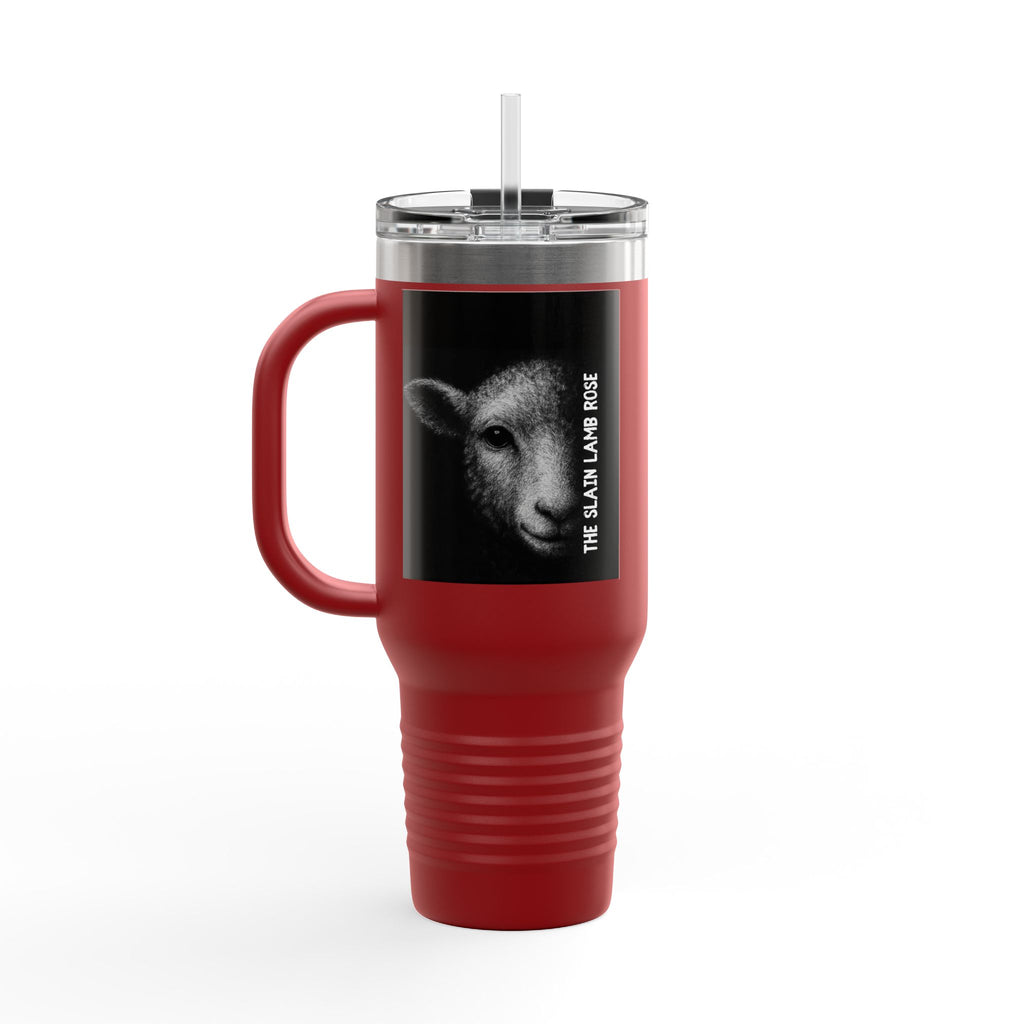 By Grace Alone/The Slain Lamb Rose Metal Tumbler