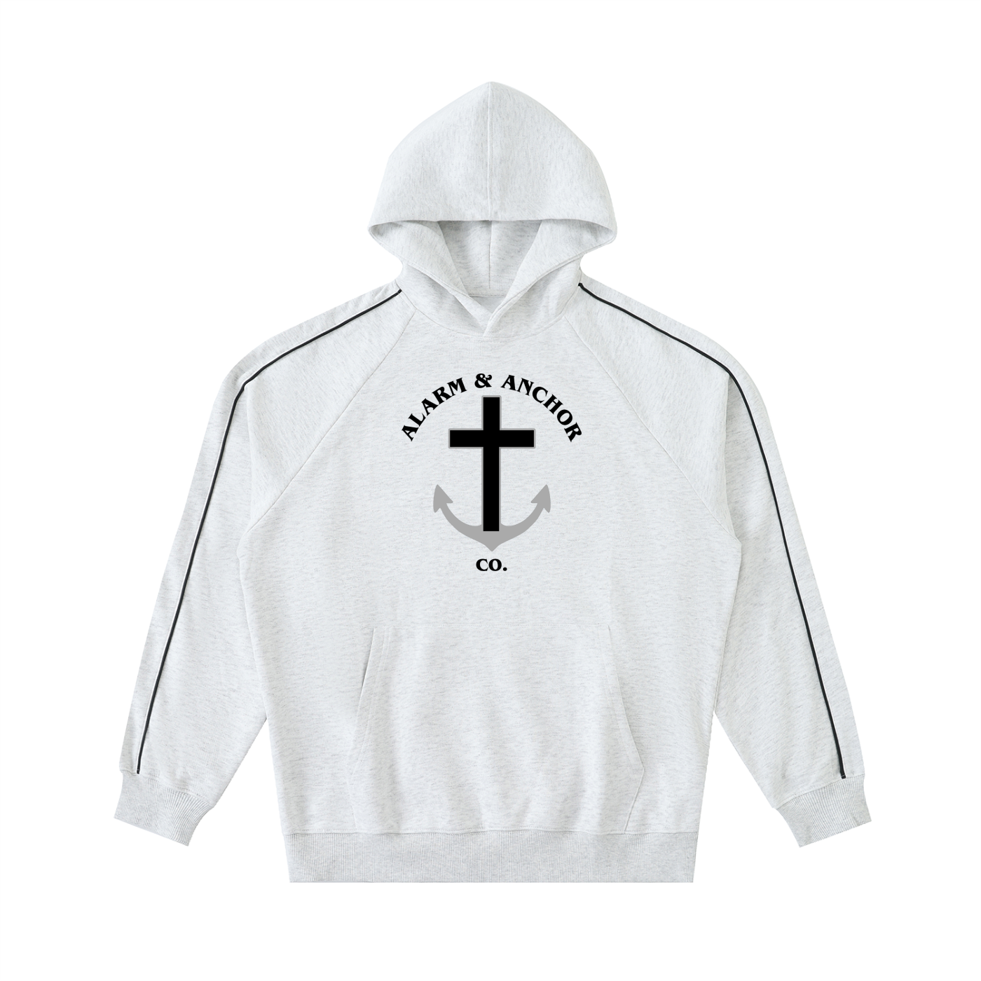 Alarm & Anchor Piping Raglan Hoodie