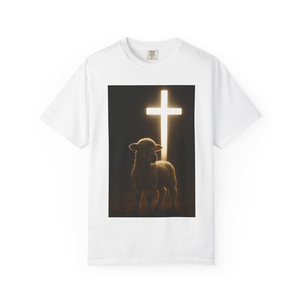 Christian Lamb & Glowing Cross T-Shirt