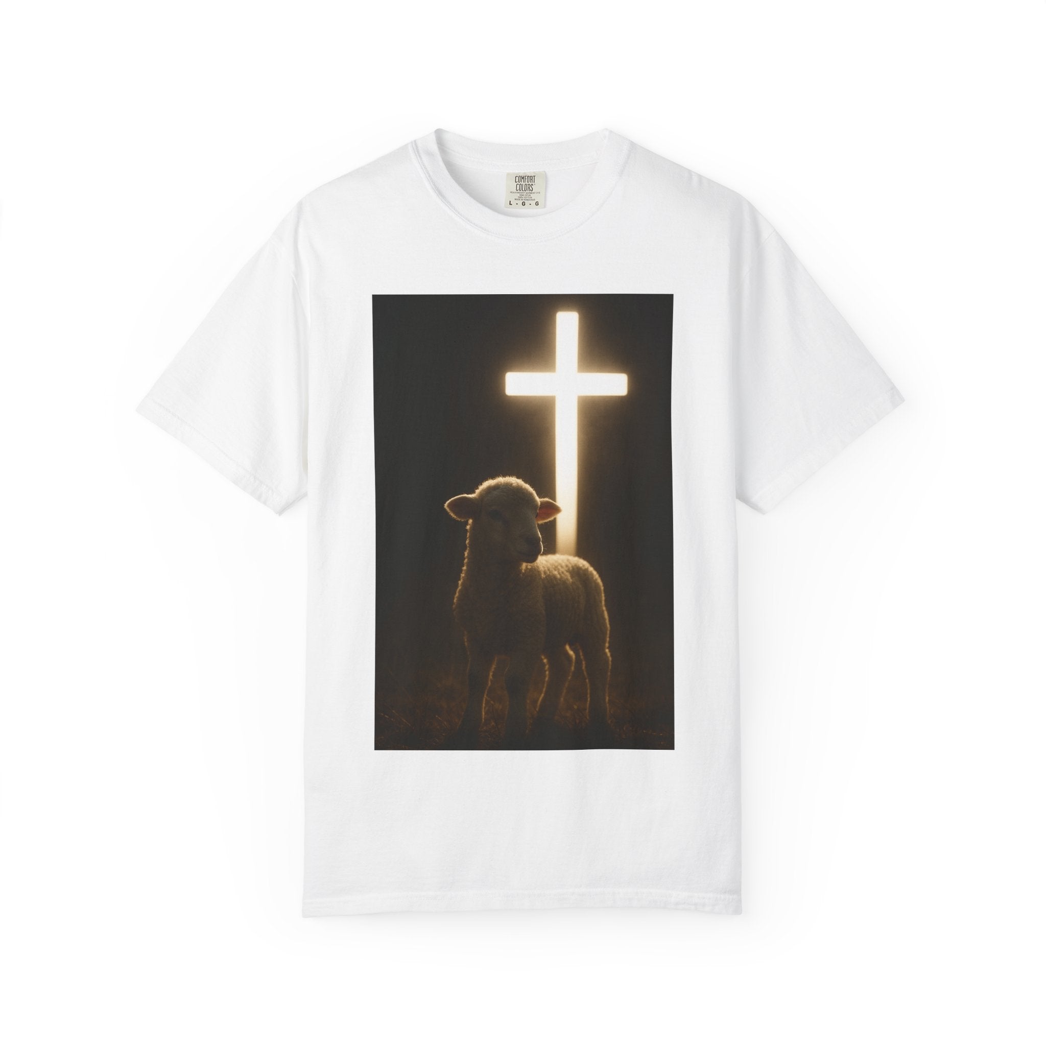 Christian Lamb & Glowing Cross T-Shirt