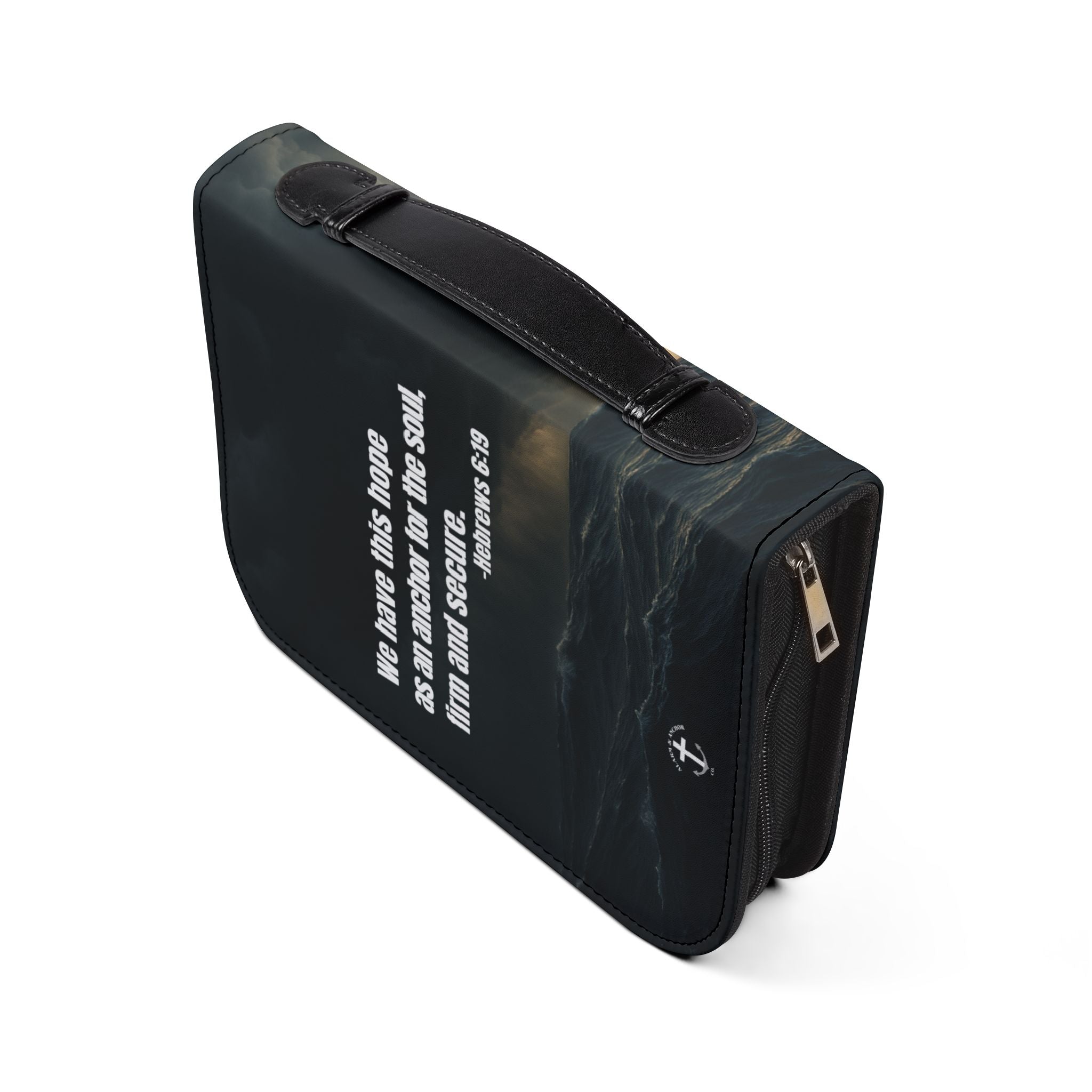 Bible Cover — 'Hope as an Anchor' Sailboat Zippered Bible Cover