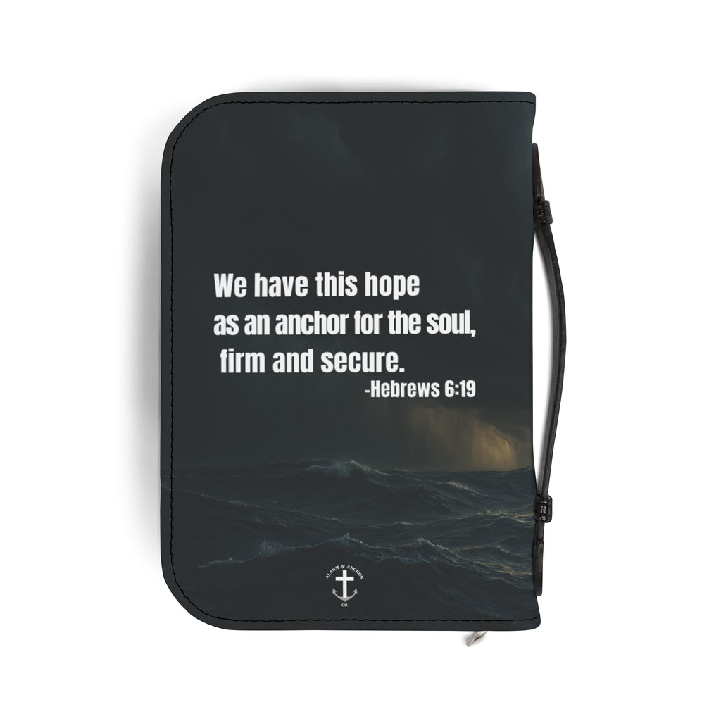 Bible Cover — 'Hope as an Anchor' Sailboat Zippered Bible Cover