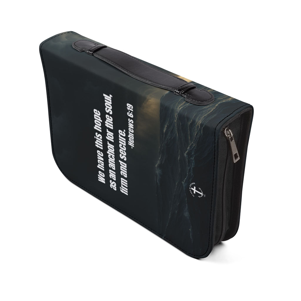 Bible Cover — 'Hope as an Anchor' Sailboat Zippered Bible Cover