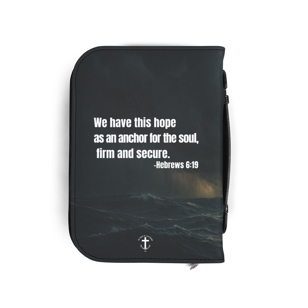 Bible Cover — 'Hope as an Anchor' Sailboat Zippered Bible Cover