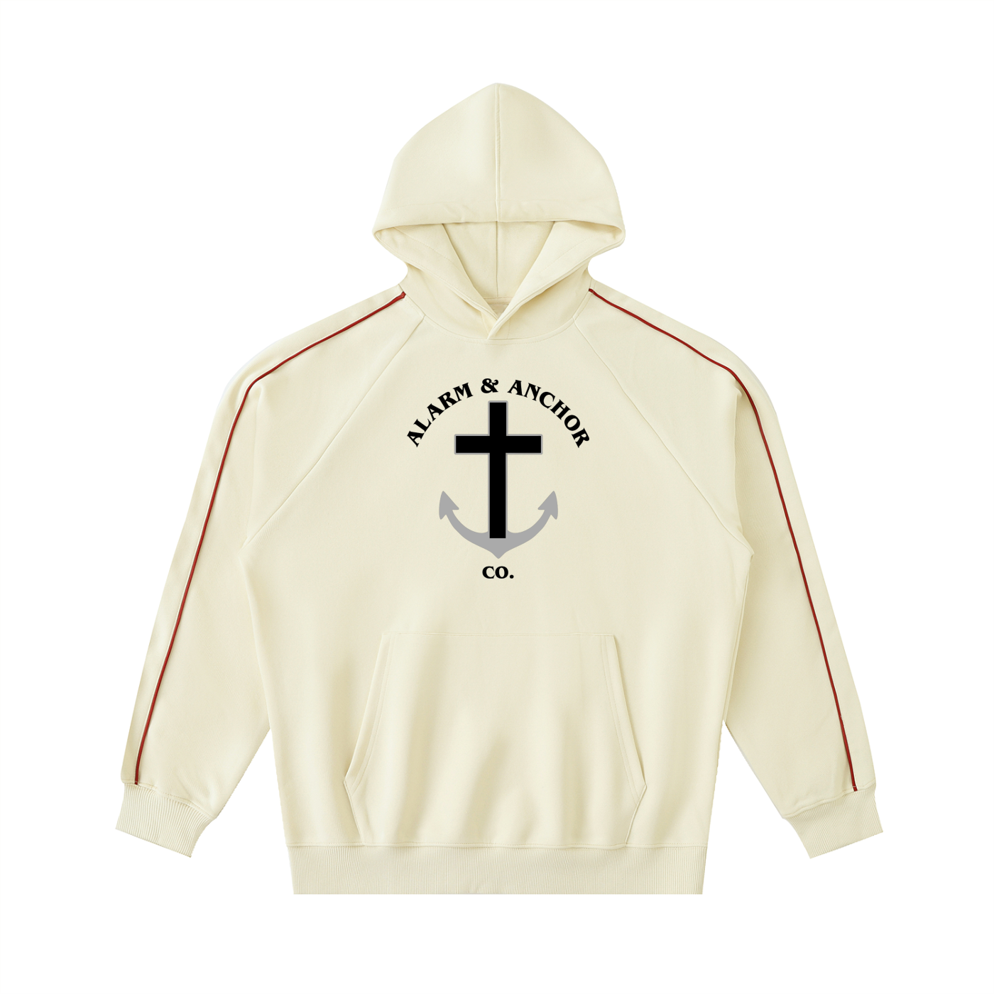 Alarm & Anchor Piping Raglan Hoodie