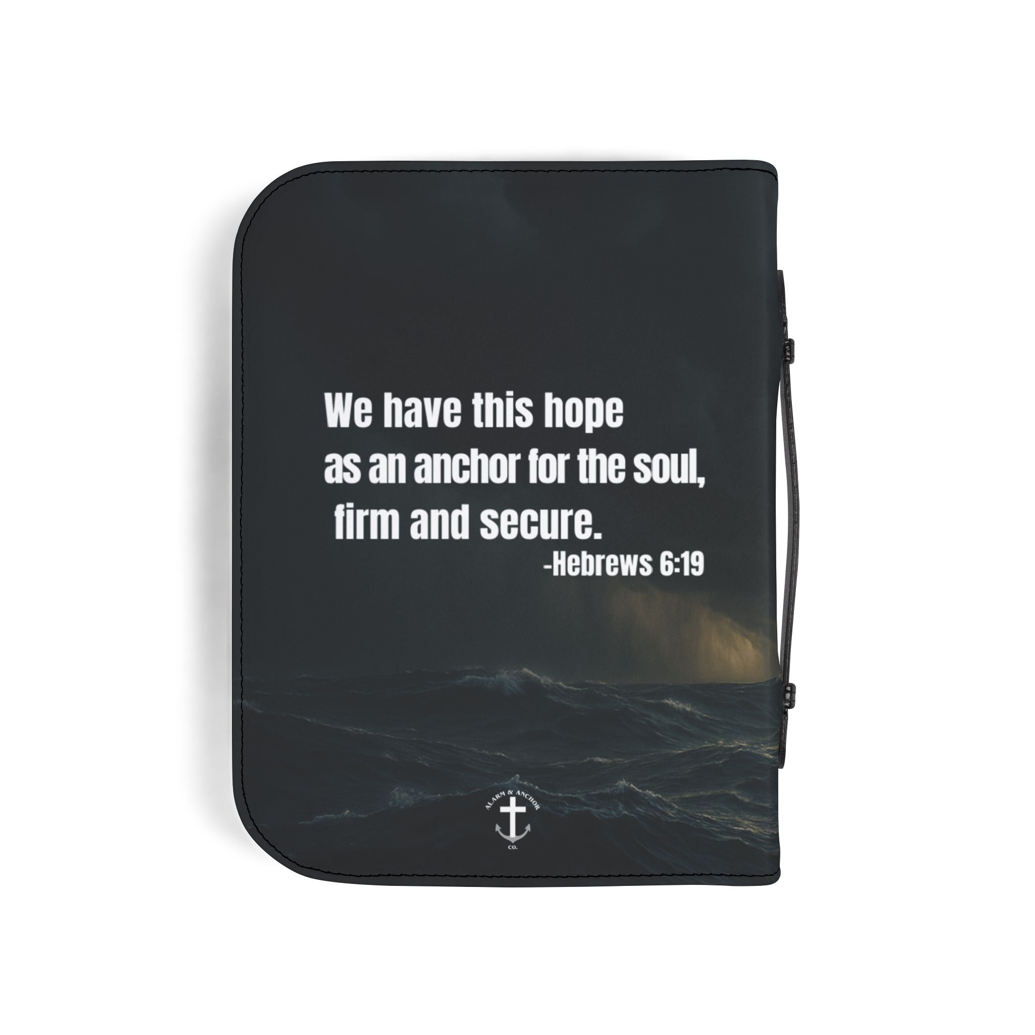 Bible Cover — 'Hope as an Anchor' Sailboat Zippered Bible Cover