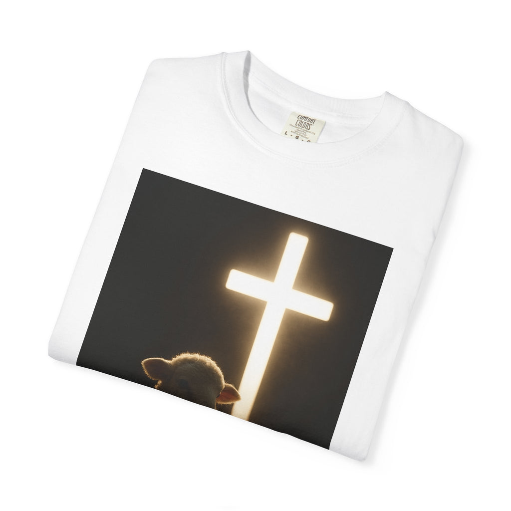 Christian Lamb & Glowing Cross T-Shirt