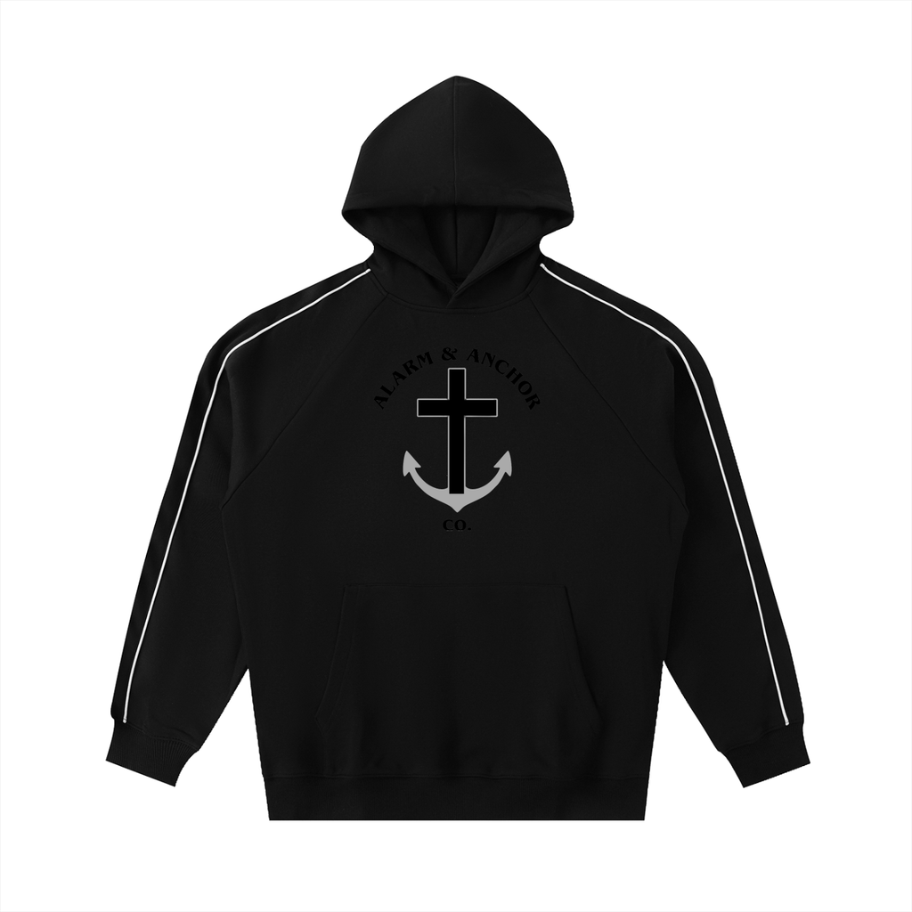 Alarm & Anchor Piping Raglan Hoodie