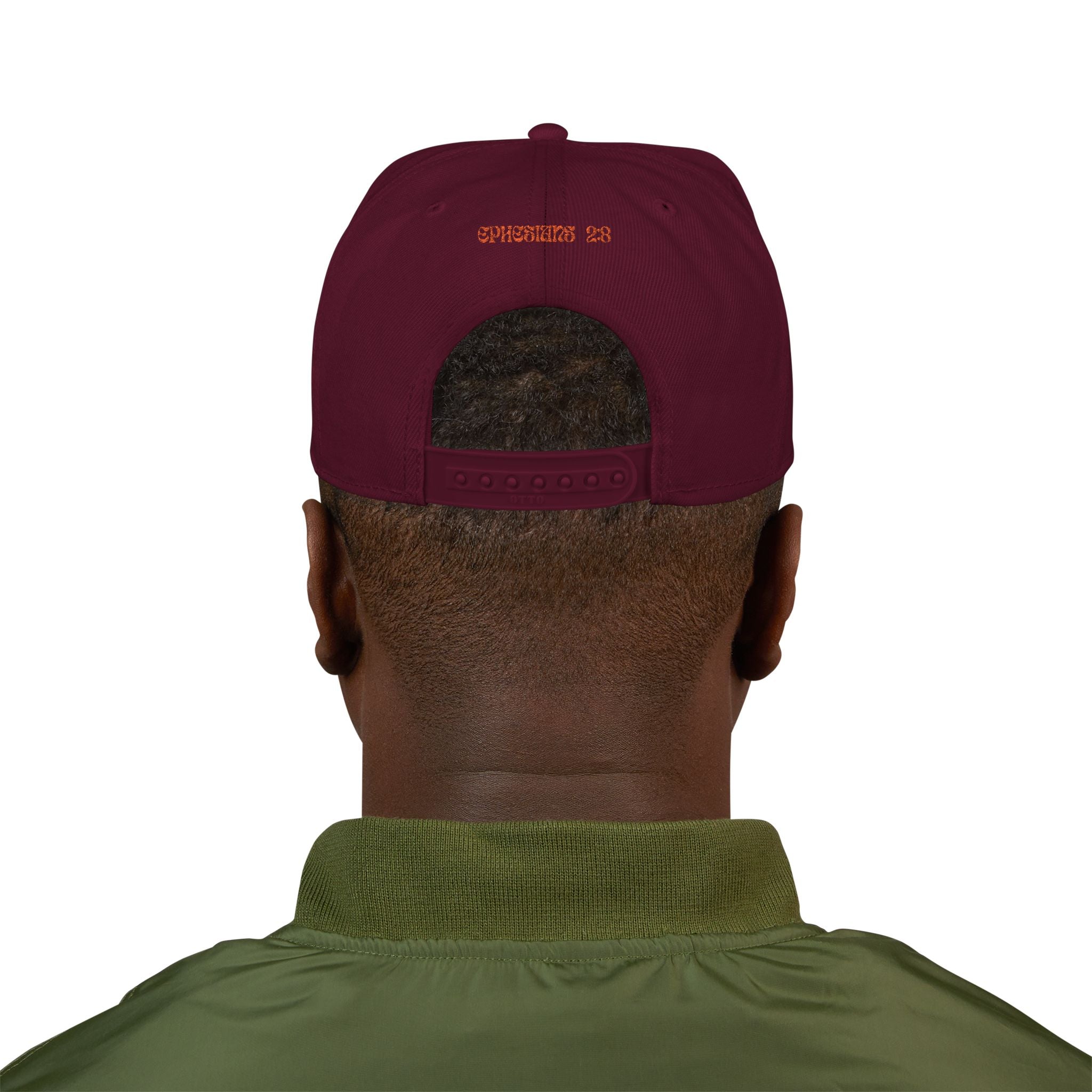 Saved By Grace Embroidered Snapback Hat