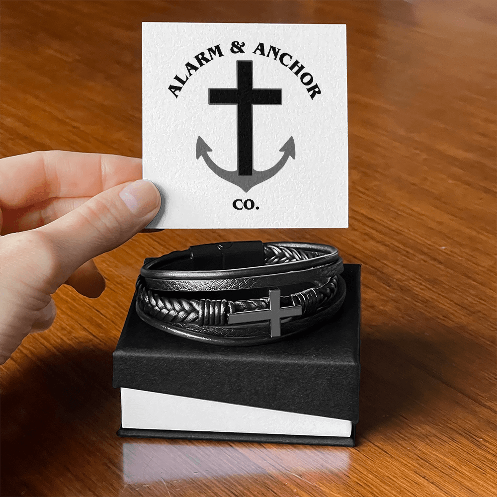 Forged in Faith Cross Bracelet