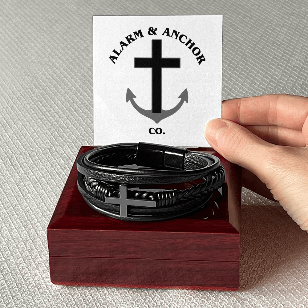 Forged in Faith Cross Bracelet