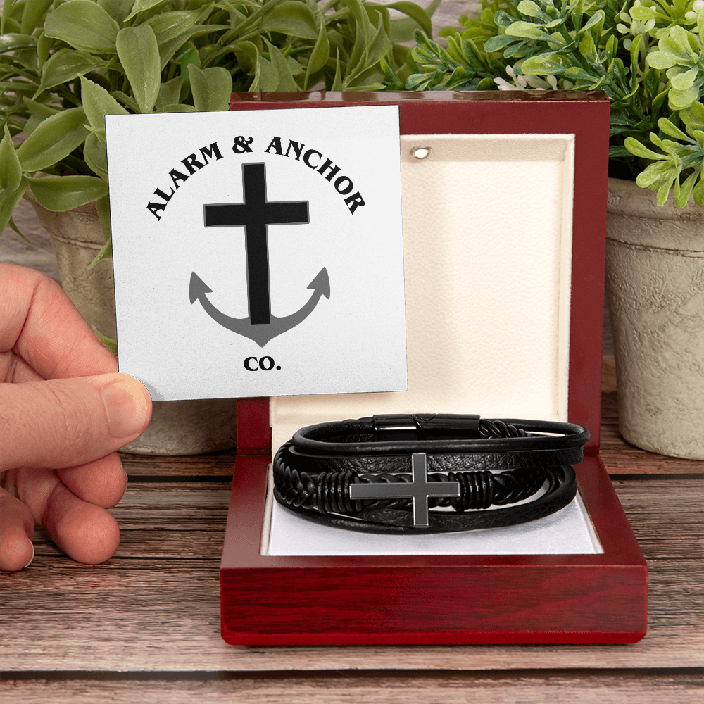 Forged in Faith Cross Bracelet