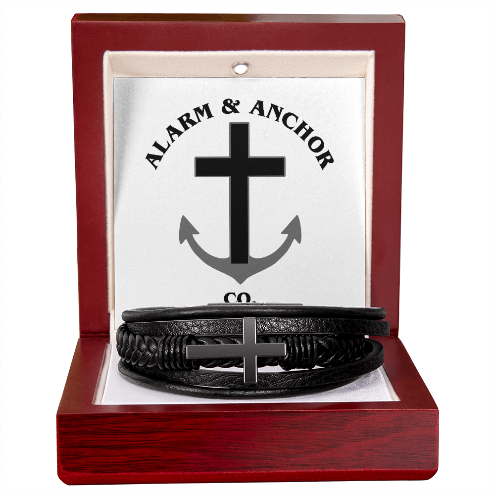Forged in Faith Cross Bracelet