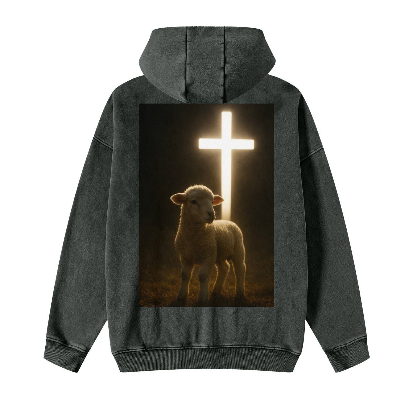 Christian,Jesus,Lamb,Cross,Hoodie